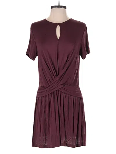 Pre-owned She + Sky Romper In Burgundy
