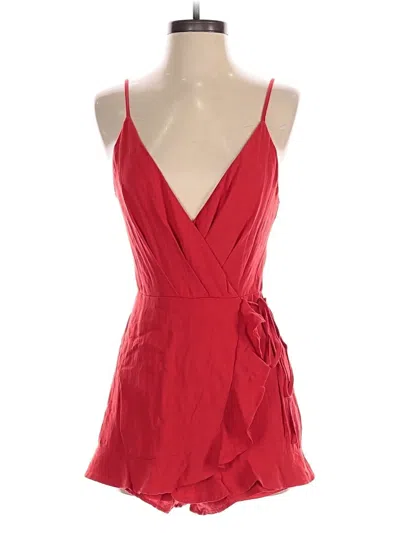 Pre-owned She + Sky Romper In Red
