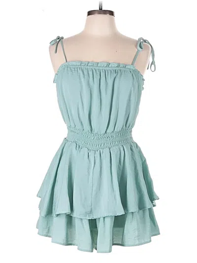 Pre-owned She + Sky Romper In Teal