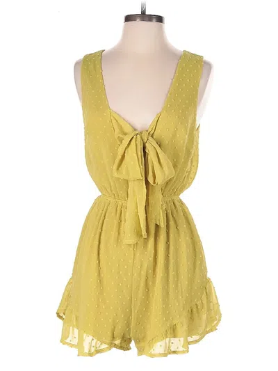 Pre-owned She + Sky Romper In Yellow