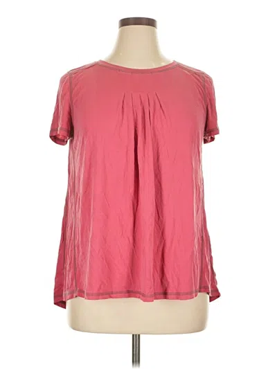 Pre-owned She + Sky Short Sleeve Blouse In Pink