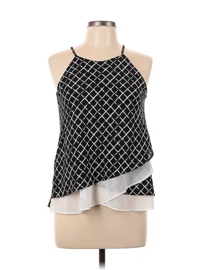 Pre-owned She + Sky Sleeveless Blouse In Black