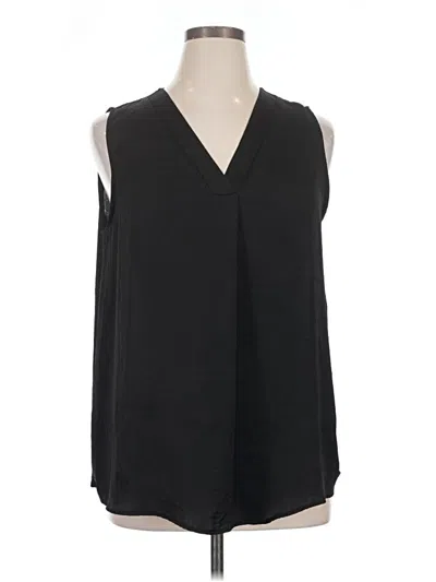 Pre-owned She + Sky Sleeveless Blouse In Black