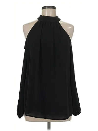 Pre-owned She + Sky Sleeveless Blouse In Black