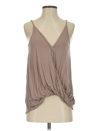 Pre-owned She + Sky Sleeveless Blouse In Brown