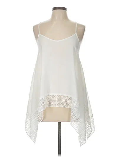 Pre-owned She + Sky Sleeveless Blouse In Ivory