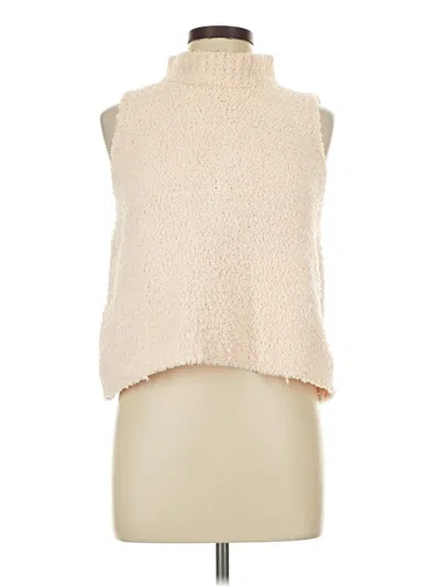 Pre-owned She + Sky Sleeveless Blouse In Ivory