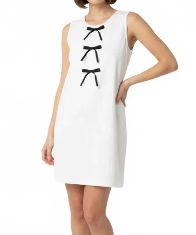 She + Sky Sleeveless Knit Sweater Dress In Off White