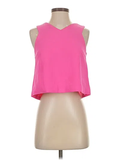 Pre-owned She + Sky Sleeveless Top Pink Halter Neckline Tops