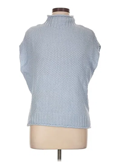 Pre-owned She + Sky Sweater Vest In Blue