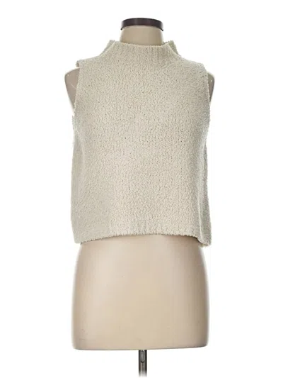 Pre-owned She + Sky Sweater Vest In Ivory