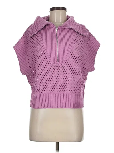 Pre-owned She + Sky Sweater Vest In Pink