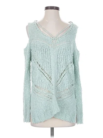 Pre-owned She + Sky Sweater Vest In Teal