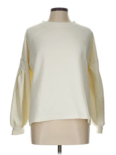 Pre-owned She + Sky Sweatshirt In White