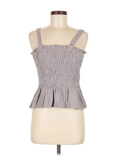 Pre-owned She + Sky Tank Top Gray Strapless Neckline Tops