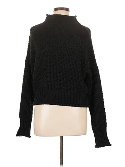 Pre-owned She + Sky Turtleneck Sweater In Black