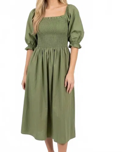 She + Sky Under The Mistletoe Dress In Green