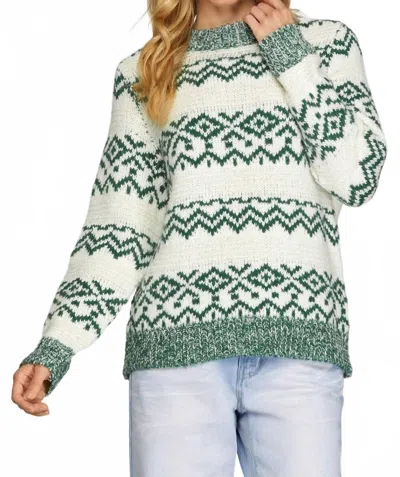 She + Sky Vail Sweater In Green