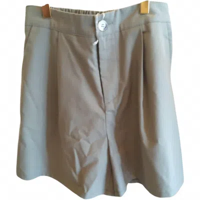 She + Sky Women's Bermuda Shorts In Olive In Gray