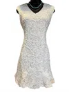 She + Sky Women's Lace Mini Dress In White In White