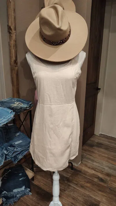 She + Sky Women's Mini Dress In Natural In White
