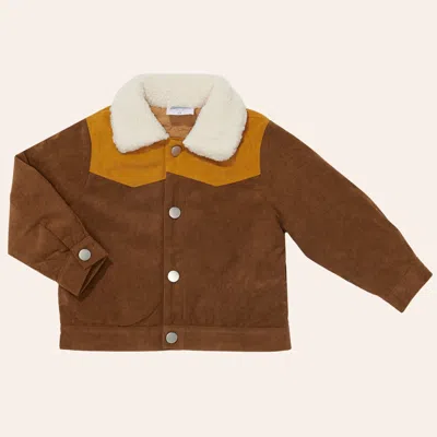 Shea Baby Babies' Boys' Brown Sherpa Lined Corduroy Jacket