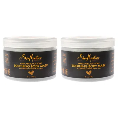 Shea Moisture African Black Soap Soothing Body Mask - Pack Of 2 By  For Unisex - 12 oz Mask