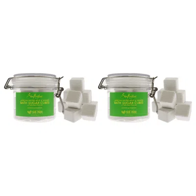 Shea Moisture African Water Mint And Ginger Bath Sugar Cubes - Pack Of 2 By  For Unisex - 7.5 oz Bath In White