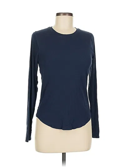 Pre-owned Shebird Long Sleeve Top Blue Crew Neck Tops