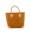Shebobo Augustine Straw Basket Bag In Brown