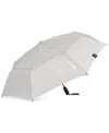 Shedrain Men's Compact Black Logo Umbrella In Vex Stone