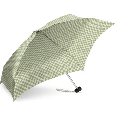 Shedrain Mini Compact Umbrella In Checkmate