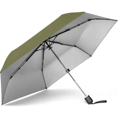 Shedrain Super Slim Auto Open Compact Umbrella In Green