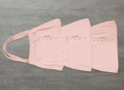 Sheex Double Layer Performance Face Mask, Flat - 3 Pack In Rose Quartz