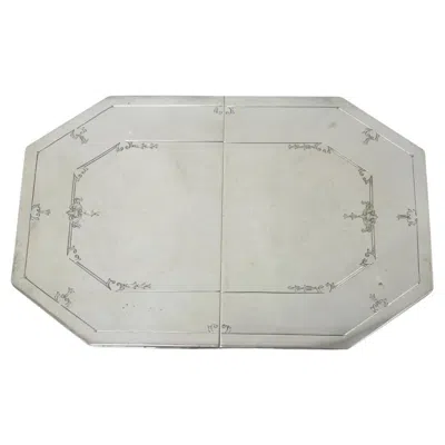 Pre-owned Sheffield Antique  Victorian Silver Plated Expanding Octagonal Pot Trivet