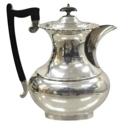 Pre-owned Sheffield English Victorian  James Ramsay Dundee Silver Plated Coffee Tea Pot