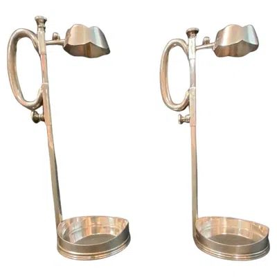Pre-owned Sheffield Pair Of  Sterling 925 Wine Bottle Holders In Silver