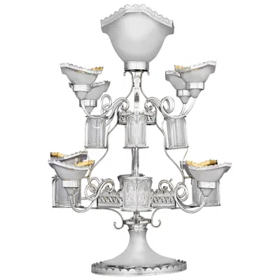 Pre-owned Sheffield Revolving Old  Silver Plate Epergne