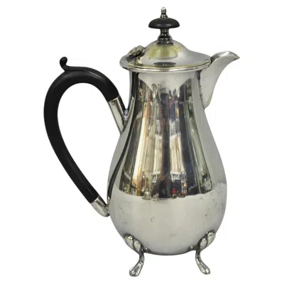 Pre-owned Sheffield Vintage English  Victorian Silver Plated Small Coffee Tea Pot Creamer