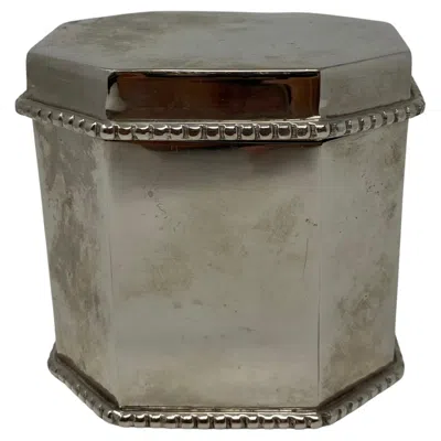 Pre-owned Sheffield Vintage  Tea Caddy Box In Silver