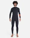 Sheico Men's Mens Advantage Plus Wetsuit 3/2mm Fullsuit In Black,graphite