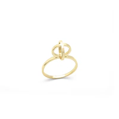 Sheida Farrokhi Women's Circle Ring - Solid Yellow Gold