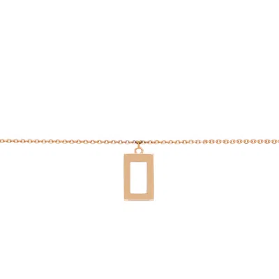 Sheida Farrokhi Women's Rectangle Bracelet - Solid Rose Gold