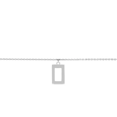 Sheida Farrokhi Women's Rectangle Bracelet - Solid White Gold