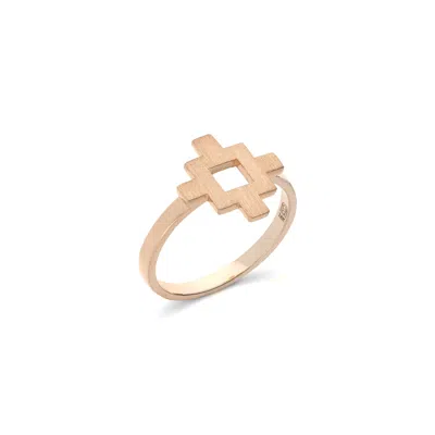 Sheida Farrokhi Women's Rose Gold / Pink Minimal Flower Ring - Solid Rose Gold