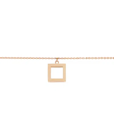 Sheida Farrokhi Women's Square Bracelet - Solid Rose Gold