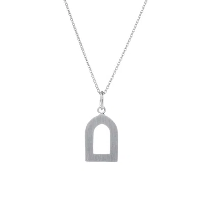 Sheida Farrokhi Women's White / Silver Sahra Pendant - Solid White Gold In Multi