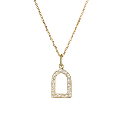 Sheida Farrokhi Women's Yellow / Gold Sahra Diamond Pendant - Solid Yellow Gold
