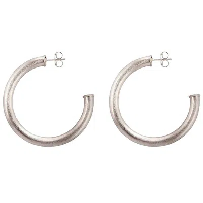 Sheila Fajl Women's Arlene Large Hoops In Silver In Gold