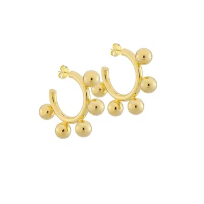 Sheila Fajl Women's Augusta Hoops Earrings In Shiny Gold